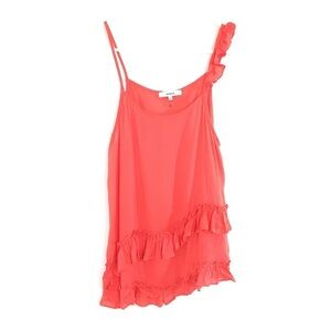 RO&DE Coral Ruffle Sleeve Frilly Tank Top S NEW